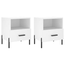 VidaXL 827453 Table de nuit et table de chevet Blanc