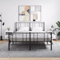 VidaXL 827453 Table de nuit et table de chevet Blanc