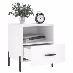 VidaXL 827453 Table de nuit et table de chevet Blanc
