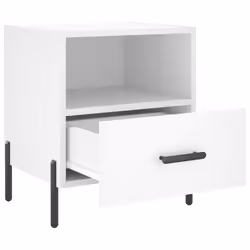 VidaXL 827453 Table de nuit et table de chevet Blanc - Vue supplémentaire 5
