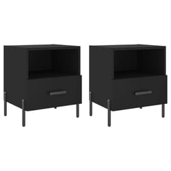 VidaXL 827455 Table de nuit et table de chevet Noir