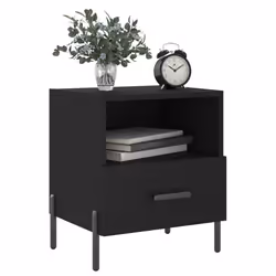 VidaXL 827455 Table de nuit et table de chevet Noir - Vue supplémentaire 4