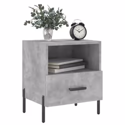 VidaXL 827461 Table de nuit et table de chevet Couleur du béton - Vue supplémentaire 4