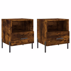 VidaXL 827463, Chêne, Fer, Bois, 400 mm, 350 mm, 475 mm, 2 pièce(s)
