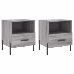 VidaXL 827465, Chêne, Fer, Bois, 400 mm, 350 mm, 475 mm, 2 pièce(s)