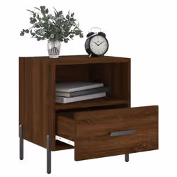VidaXL 827467 Table de nuit et table de chevet Chêne - Vue supplémentaire 7