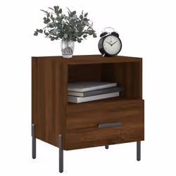 VidaXL 827467 Table de nuit et table de chevet Chêne - Vue supplémentaire 8