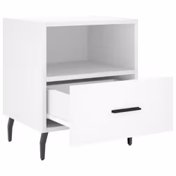 VidaXL 827469 Table de nuit et table de chevet Blanc - Vue supplémentaire 5