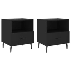 VidaXL 827471 Table de nuit et table de chevet Noir