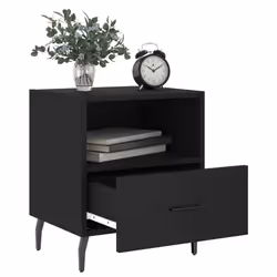 VidaXL 827471 Table de nuit et table de chevet Noir