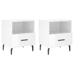 VidaXL 827473 Table de nuit et table de chevet Blanc