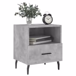 VidaXL 827477 Table de nuit et table de chevet Couleur du béton - Vue supplémentaire 4