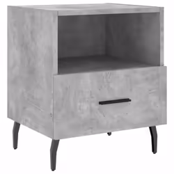 VidaXL 827477 Table de nuit et table de chevet Couleur du béton - Vue supplémentaire 6
