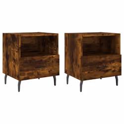 VidaXL 827479, Chêne, Aluminium, Fer, Bois, 400 mm, 350 mm, 475 mm, 2 pièce(s)