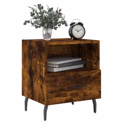 VidaXL 827479 Table de nuit et table de chevet Chêne - Vue supplémentaire 4