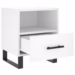 VidaXL 827485 Table de nuit et table de chevet Blanc - Vue supplémentaire 5