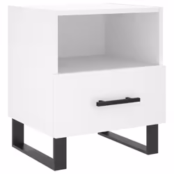 VidaXL 827485 Table de nuit et table de chevet Blanc - Vue supplémentaire 6