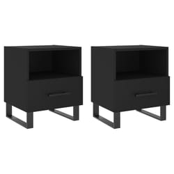 VidaXL 827487 Table de nuit et table de chevet Noir