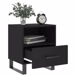 VidaXL 827487 Table de nuit et table de chevet Noir