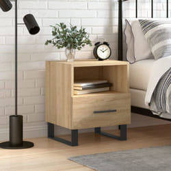 Table de chevet chêne sonoma 40x35x47,5 cm bois d'ingénierie