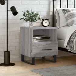 vidaXL Table de chevet sonoma gris