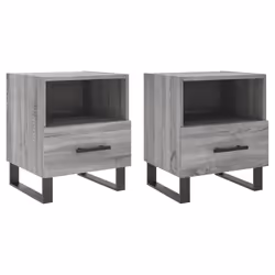 VidaXL 827497, Chêne, Fer, Bois, 400 mm, 350 mm, 475 mm, 2 pièce(s)