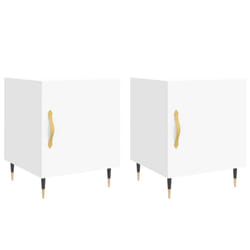 VidaXL 827517 Table de nuit et table de chevet Blanc
