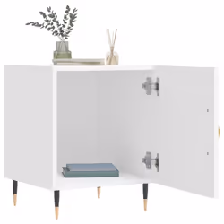 VidaXL 827517 Table de nuit et table de chevet Blanc - Vue supplémentaire 3