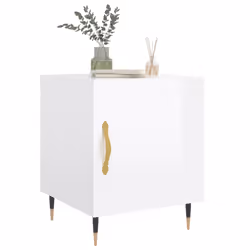 VidaXL 827521 Table de nuit et table de chevet Blanc - Vue supplémentaire 4