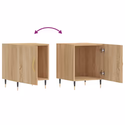 VidaXL 827523 Table de nuit et table de chevet Chêne - Vue supplémentaire 8