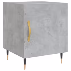 VidaXL 827525, Couleur du béton, Fer, Bois, 400 mm, 400 mm, 500 mm, 2 pièce(s)