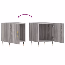 VidaXL 827528 Table de nuit et table de chevet Chêne - Vue supplémentaire 7