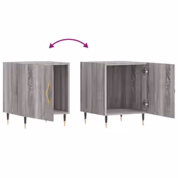 VidaXL 827529 Table de nuit et table de chevet Chêne - Vue supplémentaire 8