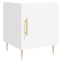 VidaXL 827532 Table de nuit et table de chevet Blanc