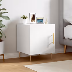 VidaXL 827532 Table de nuit et table de chevet Blanc