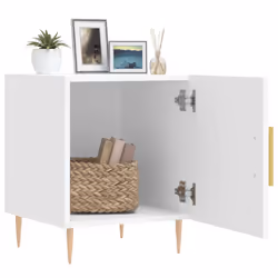 VidaXL 827532 Table de nuit et table de chevet Blanc