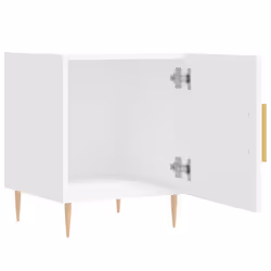 VidaXL 827532 Table de nuit et table de chevet Blanc - Vue supplémentaire 5