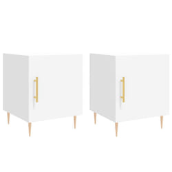 VidaXL 827533 Table de nuit et table de chevet Blanc