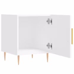 VidaXL 827533 Table de nuit et table de chevet Blanc - Vue supplémentaire 7
