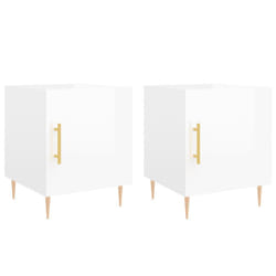 VidaXL 827537 Table de nuit et table de chevet Blanc
