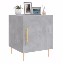VidaXL 827541 Table de nuit et table de chevet Couleur du béton - Vue supplémentaire 4
