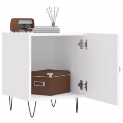 VidaXL 827549 Table de nuit et table de chevet Blanc