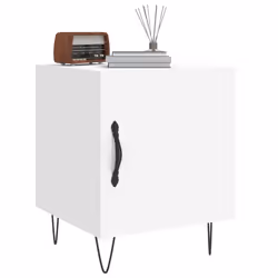 VidaXL 827549 Table de nuit et table de chevet Blanc - Vue supplémentaire 4