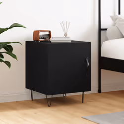 VidaXL 827550 Table de nuit et table de chevet Noir - Vue supplémentaire 2