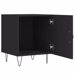VidaXL 827551 Table de nuit et table de chevet Noir - Vue supplémentaire 5