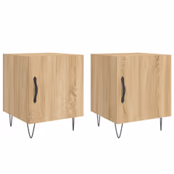 VidaXL 827555, Chêne, Fer, Bois, 400 mm, 400 mm, 500 mm, 2 pièce(s)
