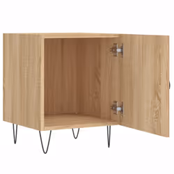 VidaXL 827555 Table de nuit et table de chevet Chêne - Vue supplémentaire 8