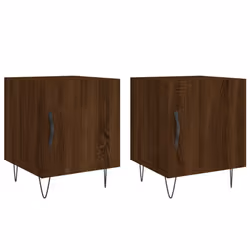 VidaXL 827563, Chêne, Fer, Bois, 400 mm, 400 mm, 500 mm, 2 pièce(s)