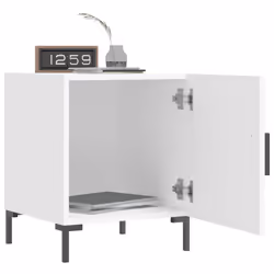 VidaXL 827564 Table de nuit et table de chevet Blanc - Vue supplémentaire 8