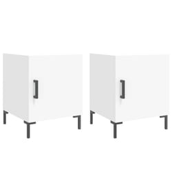VidaXL 827565 Table de nuit et table de chevet Blanc